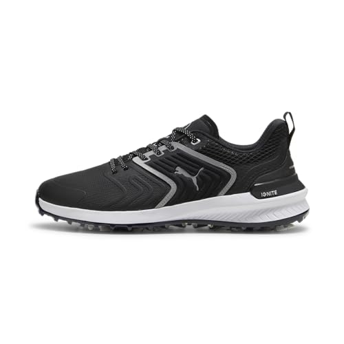 PUMA Men's Ignite Innovate Golf Shoes Grey/Black 10 - Performance Traction