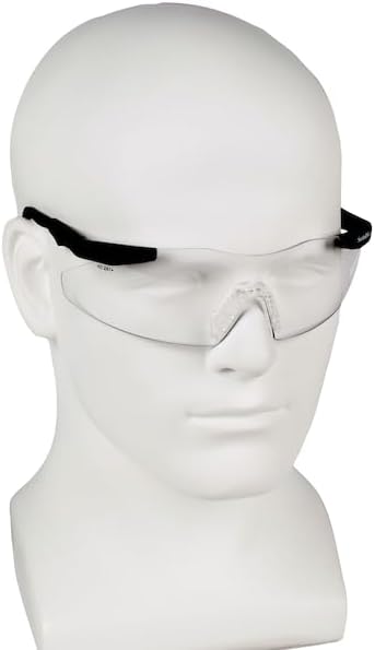 Smith & Wesson Magnum Safety Glasses - Mini Black Frame with Clear Lens | Single Pair