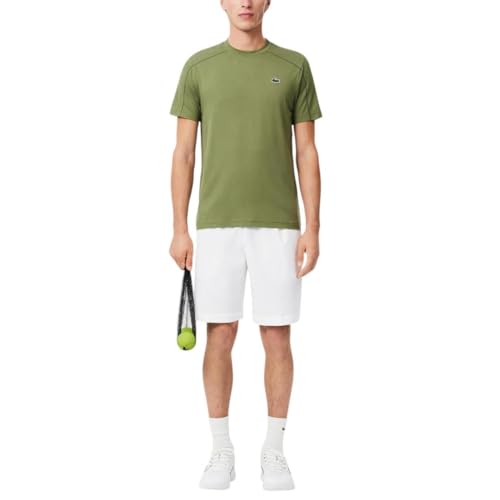 Lacoste Men's Regular Fit Ultra Dry Tennis Shorts - Medium White
