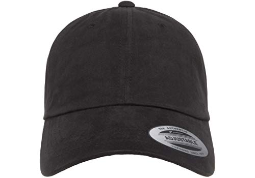 Unisex Cotton Twill Dad Cap - Black, One Size - Yupoong YP Classics Peached