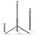 Gray Telescopic Camping Light with Remote & Magnetic Base – Waterproof 800 Lumens