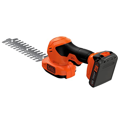 BLACK+DECKER 20V MAX Cordless Shear Shrubber Kit, Lightweight Hedge Trimmer