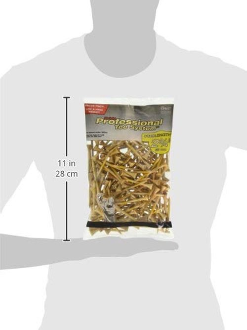 Pride Professional Tee System, 2-3/4 inch ProLength Tee, 175 count, Natural