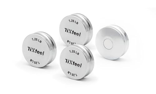 Magnetic Weight Plates 1.25lb Set for Dumbbells & Barbells - Tixteel