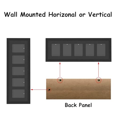 Magnetic Trading Card Display Frame for 9 Cards with UV Protection and Magnetic Holders - Easy Wall Mount