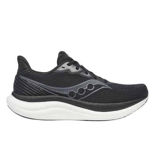Saucony Triumph 23 Running Shoes Men 10.5 Black White Neutral Cushioning