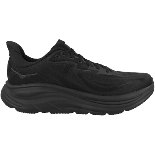 HOKA Clifton 10 Men's Running Shoes - Black/Black, Size 10