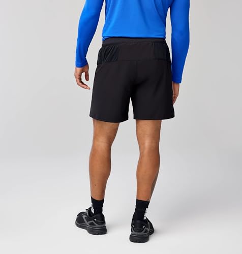 Men's 7-Inch 2-in-1 Running Shorts - Large Black with Supportive Boxer Liner