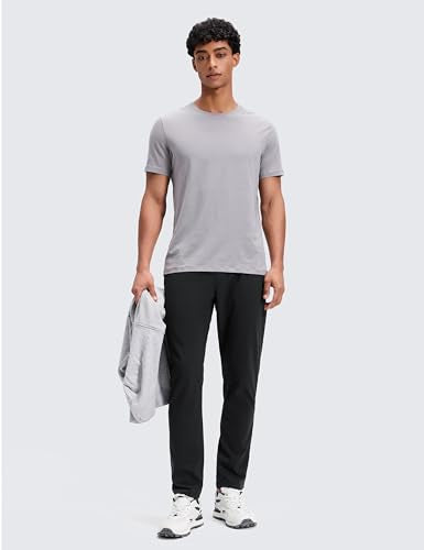 CRZ YOGA 4-Way Stretch Workout Pants - Medium Black 30"