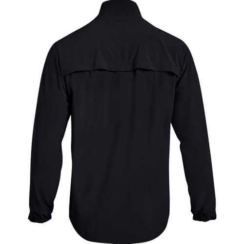 Under Armour Men's Hockey Warm Up Jacket Large Black/White Water-Resistant Breathable