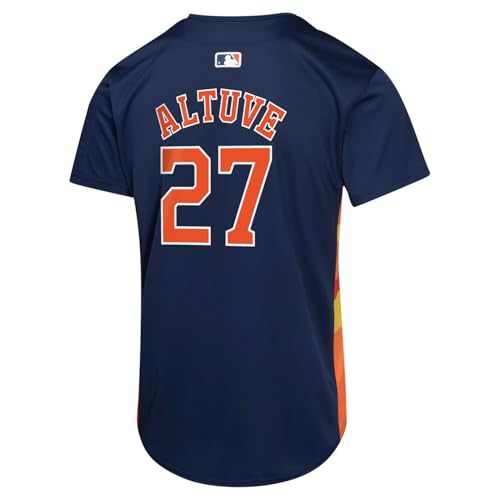 MLB Kids Youth Player Jersey - Houston Astros Jose Altuve Navy Alternate 10-12