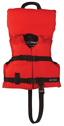 Onyx Infant & Child Life Jacket - Red USCG Approved Water Safety Vest for Under 50lbs