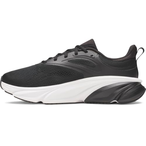 Under Armour Men's Charged Plus Rogue 6 Wide Running Shoes - Black/White, 15 Wide