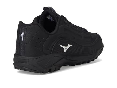 Mizuno Ambition 3 Low BB Baseball Shoes - 12.5 Black Unisex Adult