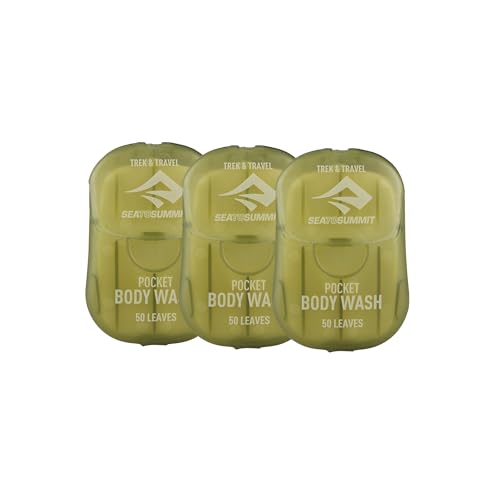Travel Pocket Body Wash 3-Pack - Biodegradable Soap Leaves for On-the-Go Hygiene