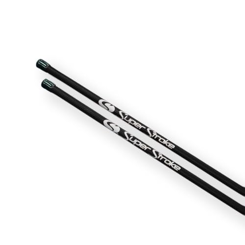 SuperStroke Golf Alignment Sticks 45-Inch Fiberglass Rods - Black, Full Swing Training Aid Kit, Posture & Shot Accuracy