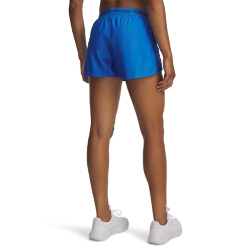 Under Armour Women's Tech Play Up Shorts - Small Blue Atlantis/Washed Navy