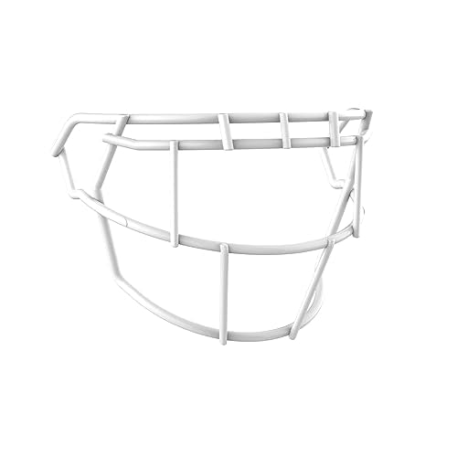 Schutt F7 EGOP-NB-VC Football Facemask White S-2XL for Wide Receiver and Defensive Back