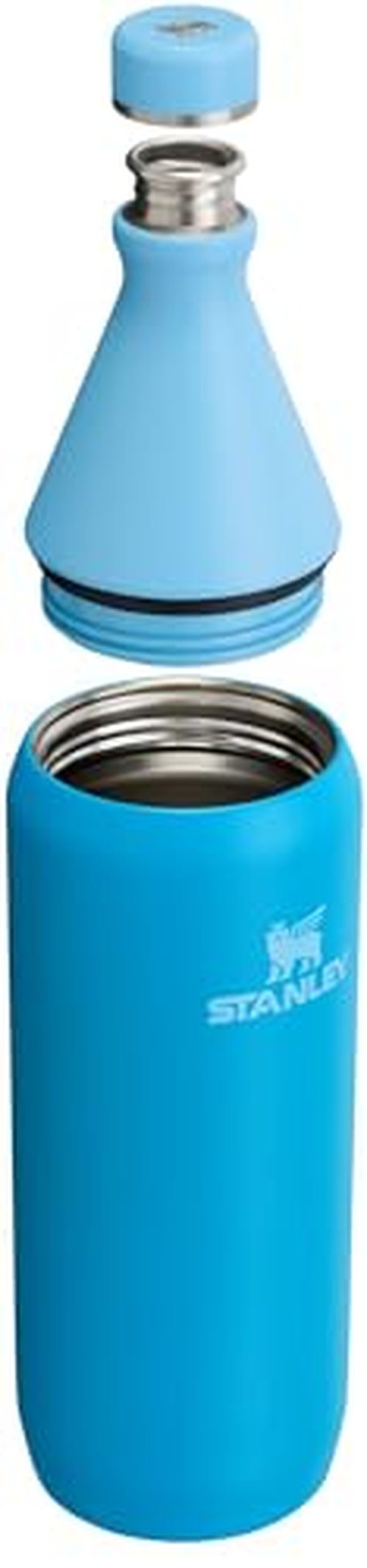 Stanley All Day Slim Bottle 34 oz | Twist On Lid with Leakproof Seal | Slim Design for Travel & Gym | Insulated Stainless Steel | BPA-Free | Azure