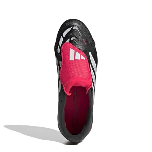 adidas Kids' League Predator Fold-Over Tongue Soccer Sneakers - Big Kid, Black/White/Lucid Red