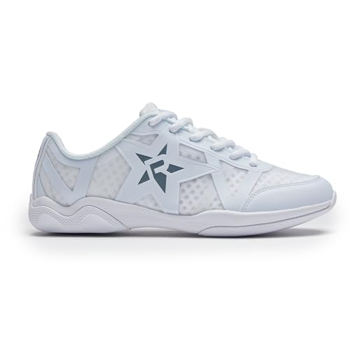Rebel Athletic Ruthless Cheer Shoe - White 7.5 - Flexible & Supportive