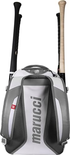 Marucci Dynamo Bat Pack White/Gray Baseball & Softball Gear Bag