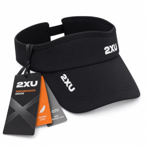 Unisex Run Visor - Black, One Size - Sports & Outdoor Accessories