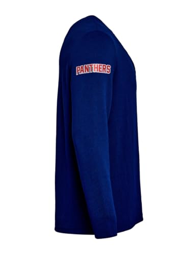 Florida Panthers Waffle Henley Shirt for Men - Navy XL