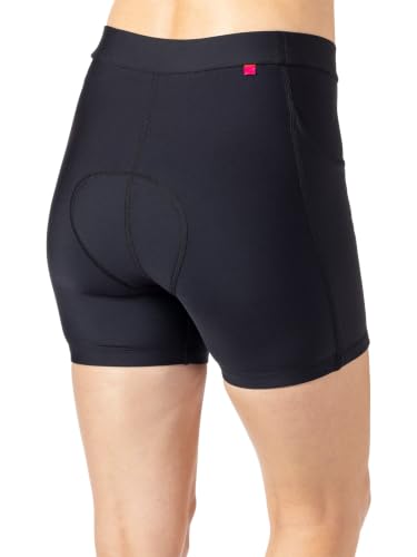 Terry Women’s Padded Bike Shorts 5 Inch Cycling Shorts XS Black