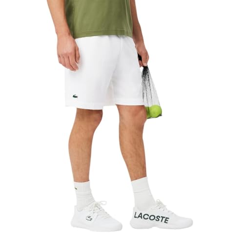 Lacoste Men's Regular Fit Ultra Dry Tennis Shorts - Medium White