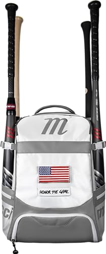 Marucci Dynamo Bat Pack White/Gray Baseball & Softball Gear Bag