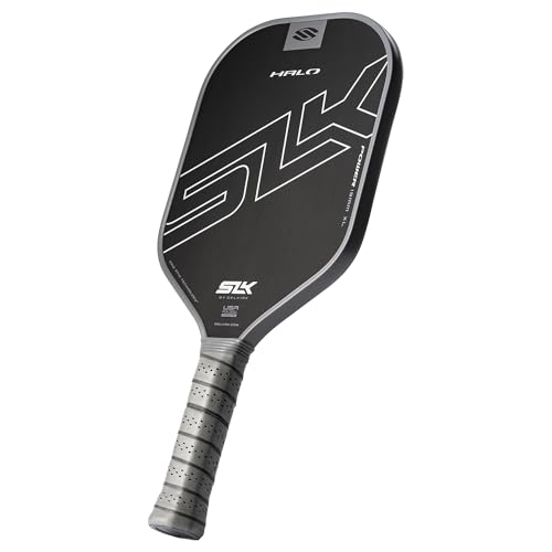 Selkirk Sport SLK Halo Power XL Pickleball Paddle - Raw Carbon Fiber, Extended Length, Gray