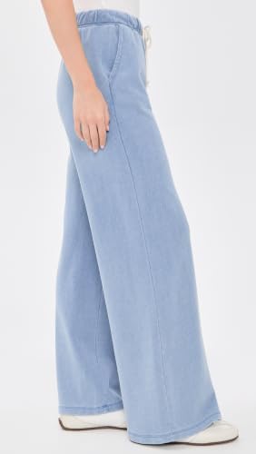 Z SUPPLY Women's Hunter Knit Denim Pants Small Santorini Indigo Relaxed Fit