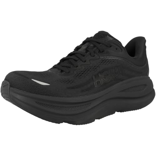 Hoka Men's Bondi 9 Running Shoes - Black/Black, Size 11