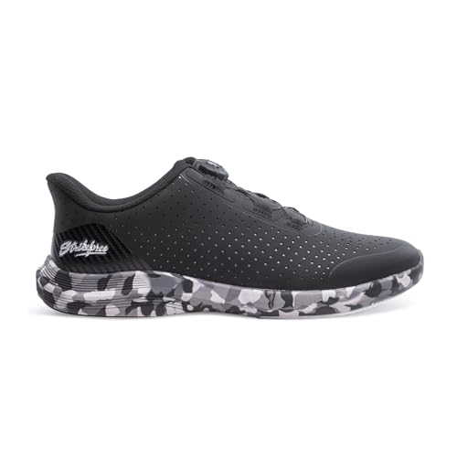 Men's Bowling Shoes with #8 Slide Pad - Black/Camo 11.5 - Right Hand
