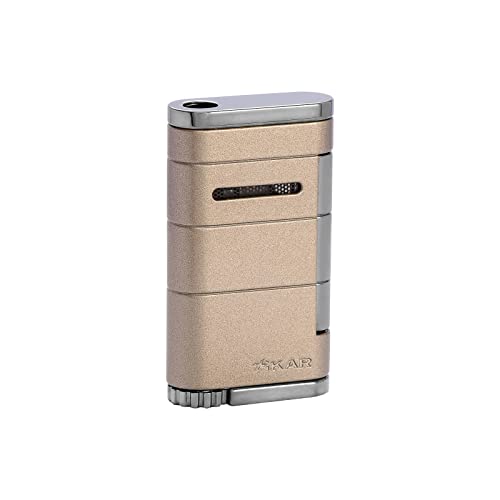 Xikar Allume Single Flame Cigar Lighter with Fuel Window & Adjustable Flame