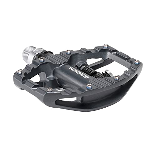 Dual-Sided Bike Pedal with SPD and Flat Platform for Indoor Cycling & Urban Riding