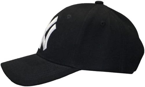 New York Baseball Cap Hat for Men and Women | N&Y Crafted from Maximum Cotton| N|Y Premium Clean Up|N-Y Cap Hat with Embroidery | Suitable for All Seasons | Standard Size | Adjustable Buckle Black