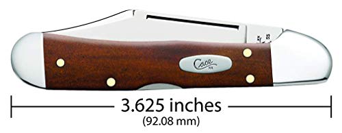Case Mini Copperlock Pocket Knife Chestnut Smooth Bone 2.7-Inch Lockback