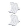 Hanes Men's Crew Socks Pack 6-12 Pairs White Athletic Cushioned Mesh
