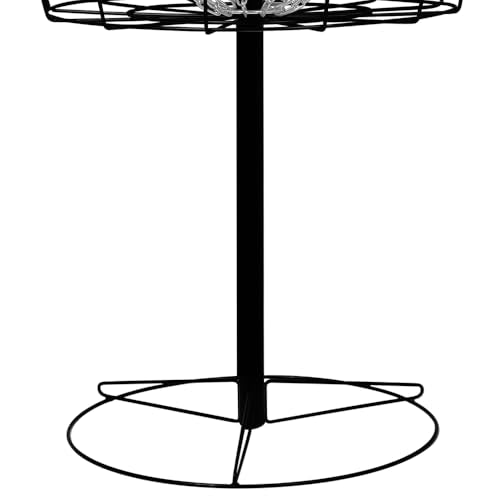 Disc Golf Practice Basket - Single Chain, Black - Portable Outdoor Game