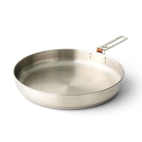 Sea to Summit Detour 10-Inch Stainless Steel Camping Pan with Reversible Handle