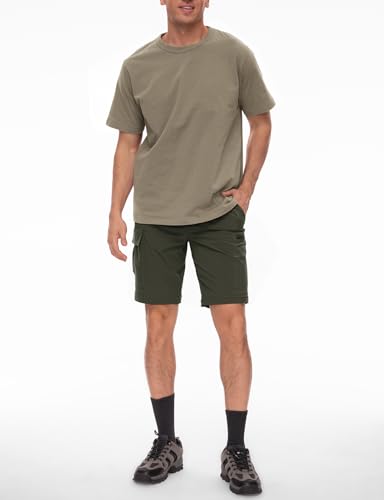 Men's Convertible Hiking Pants 3-in-1 Zip-Off Travel Pants - Large Army Green