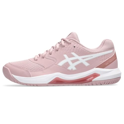 ASICS Women's Gel-Dedicate 8 Tennis Shoes 9 Wide Morganite/White