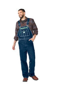 Liberty Men's Denim Bib Overalls 50W x 30L Stonewashed Workwear