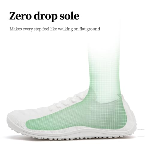 Women's Barefoot Yoga Shoes - Slip-On Low Drop Sole Athletic Sneakers