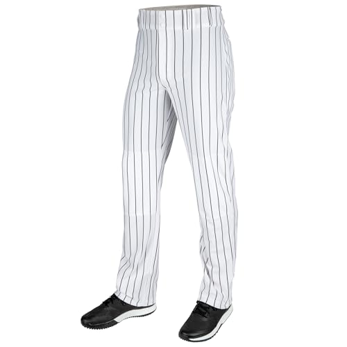 Champro Men's Triple Crown 2.0 Open Bottom Baseball Pants - Medium White & Black