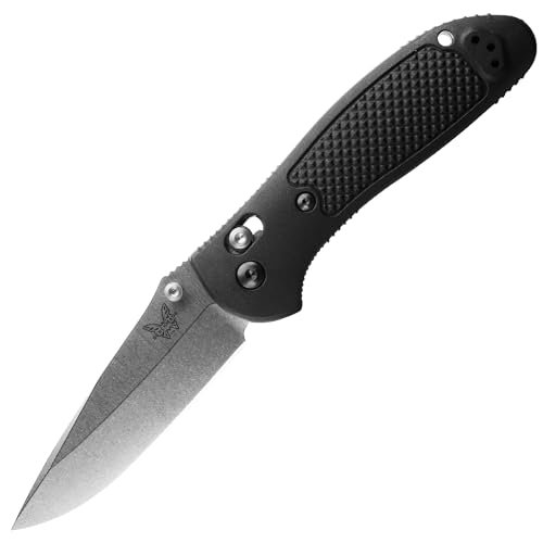 Black GriVory Drop-Point Knife with Plain Edge - Benchmade Griptilian