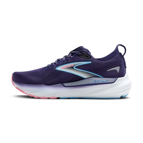 Brooks Women’s Glycerin GTS 22 Supportive Running Shoes - 8X-Wide Blue Ribbon/Peacoat/Dianthus