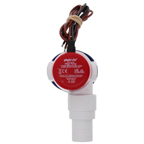 Rule 27DA 12V Submersible Bilge Pump 1100 GPH Marine Water Pump